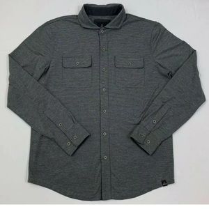 PRANA upf 50+ pacer button down shirt sz medium